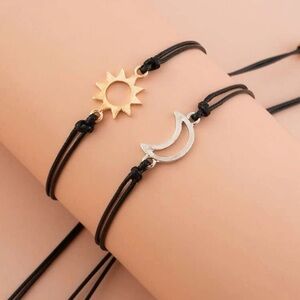 Celestial You & Me Leather Bracelets